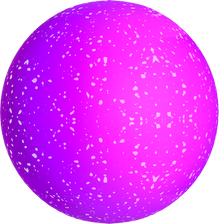 Vibrant Blocky 3D Shape Textured Sphere